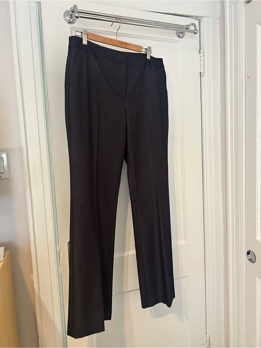 Jones New York Dark Navy Straight-Leg Dress Pants